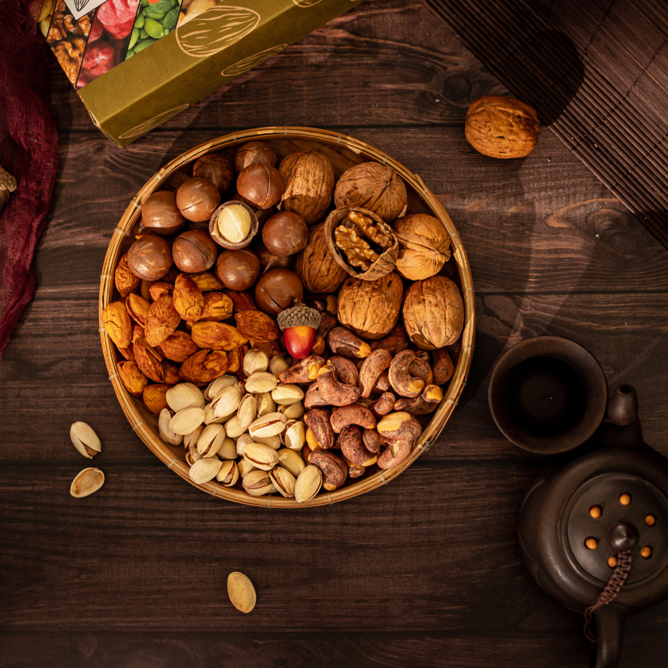 Hạt ngũ vị mix 5 loại hạt Happy Nuts 450gr (DR0085-L01)-duoc-ban-tai-Minh Phát Emart