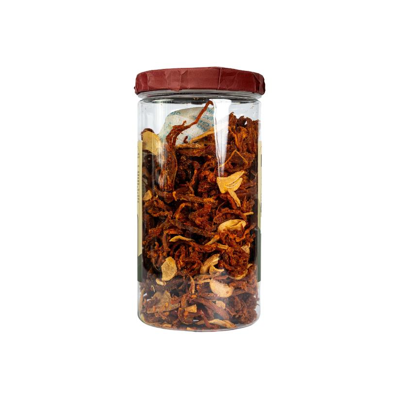 Khô heo cháy tỏi hũ 250g (DR0117-L01)-duoc-ban-tai-Minh Phát Emart