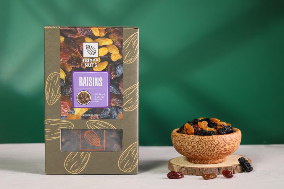 Nho khô 3 màu Happy Nuts 500gr (DR0093-L01)-duoc-ban-tai-Minh Phát Emart