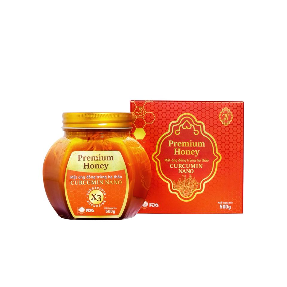 Mật ong đông trùng hạ thảo Curcumin Nano 500gr (DR0053-L01)-duoc-ban-tai-Minh Phát Emart