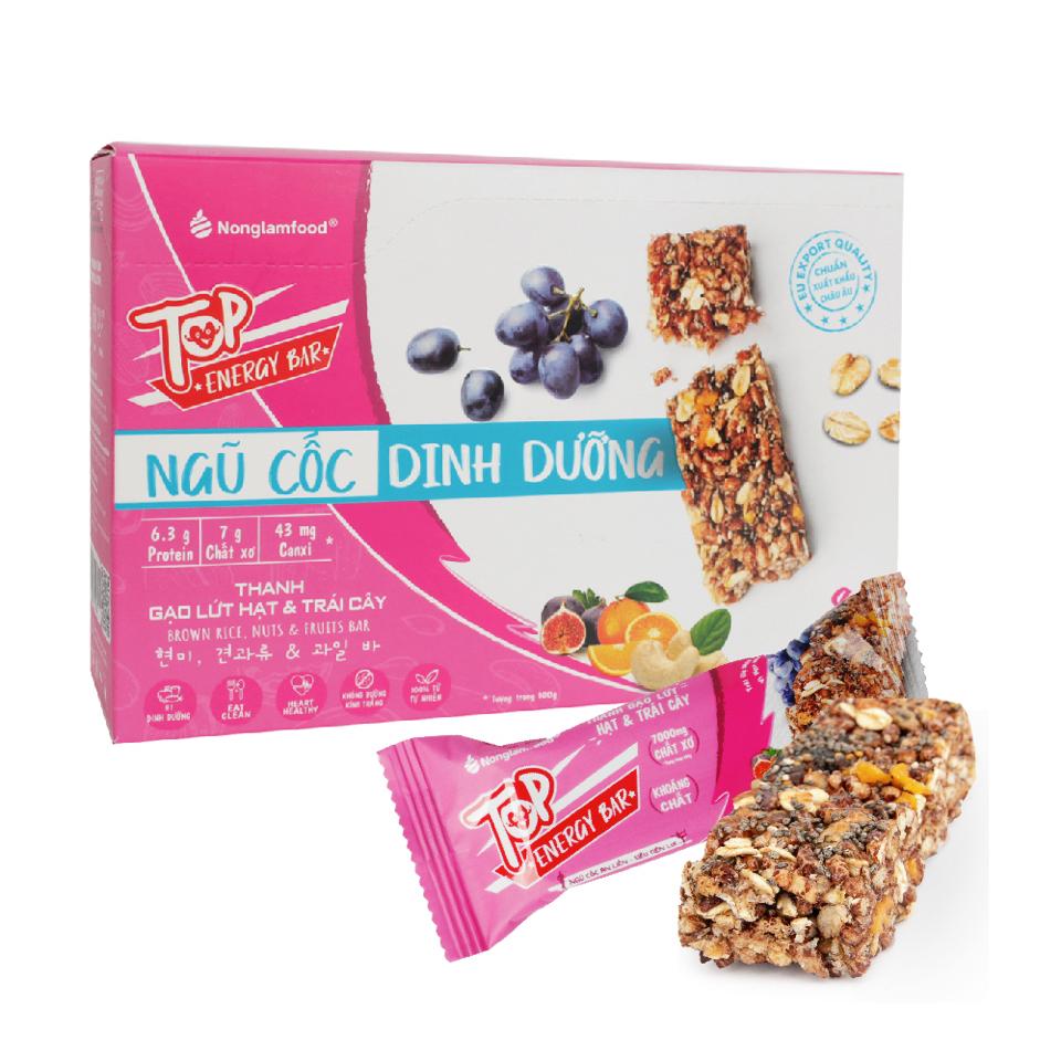 Thanh Gạo Lứt Hạt Và Trái Cây NLF Hộp 136g (DR0055-L01)-duoc-ban-tai-Minh Phát Emart