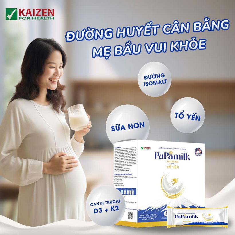 Sữa non tổ yến Papamilk Diasure cho Mẹ bầu, Người tiểu đường - Hộp 07 Gói (DR0138-L01)-duoc-ban-tai-Minh Phát Emart