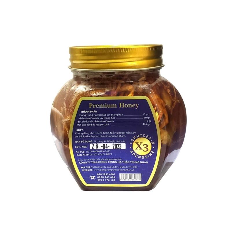 Mật ong đông trùng hạ thảo nhân sâm Canada 500gr (DR0131-L01)-duoc-ban-tai-Minh Phát Emart