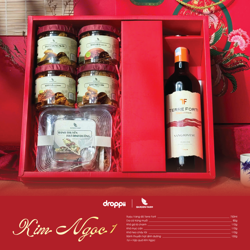 Hộp Quà Tết 2025 - Kim Ngọc 01 (kèm túi) (DR0128-L01)-duoc-ban-tai-Minh Phát Emart