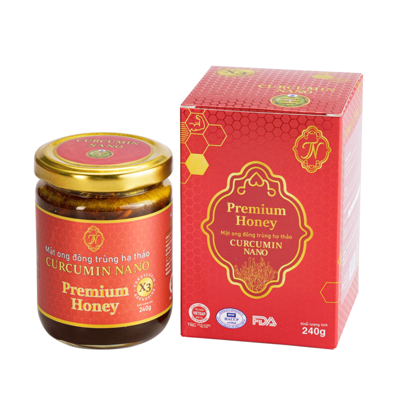 Mật ong đông trùng hạ thảo Curcumin nano 240gr (DR0135-L01)-duoc-ban-tai-Minh Phát Emart