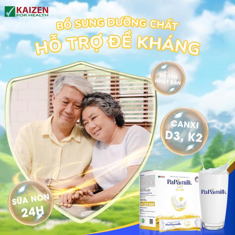 Sữa non tổ yến Papamilk Gold hỗ trợ xương khớp - Hộp 24 Gói (DR0144-L01)-duoc-ban-tai-Minh Phát Emart
