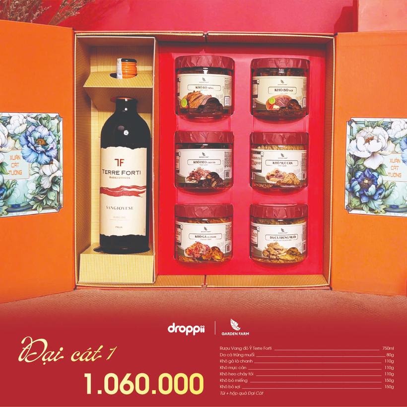 Hộp Quà Tết 2025 - Cao Cấp Đại Cát 01 (kèm túi) (DR0114-L01)-duoc-ban-tai-Minh Phát Emart
