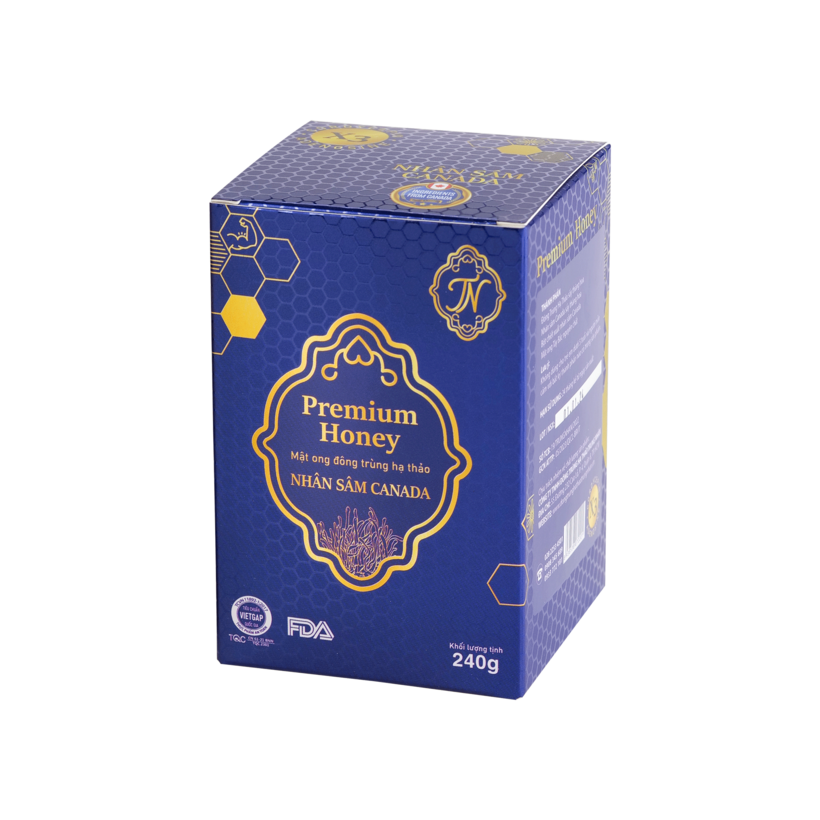 Mật ong đông trùng hạ thảo Nhân sâm Canada 240gr (DR0130-L01)-duoc-ban-tai-Minh Phát Emart