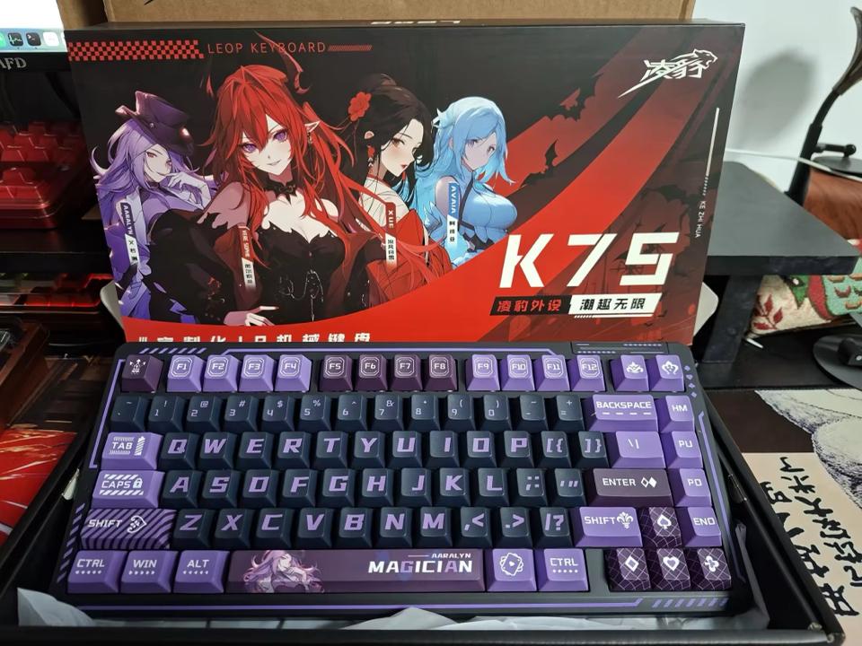 Bàn phím Lingbao K75 tím nguyên seal-duoc-ban-tai-KA Studio Q7
