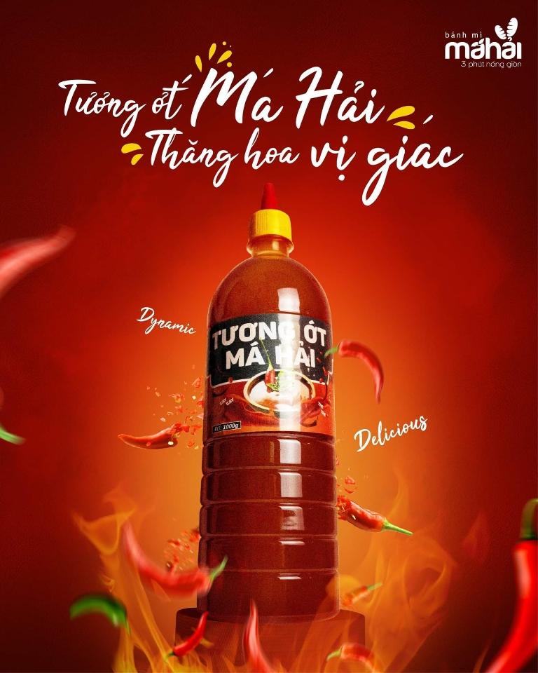 Tương ớt Má Hải-duoc-ban-tai-Bánh Mì Má Hải - An Nhơn