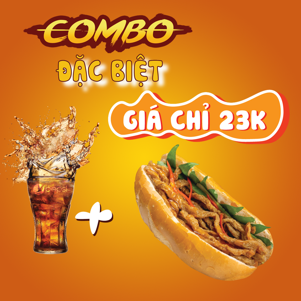Combo Bánh mì chả cá đặc biệt + Nước 01-duoc-ban-tai-Bánh Mì Má Hải - An Nhơn