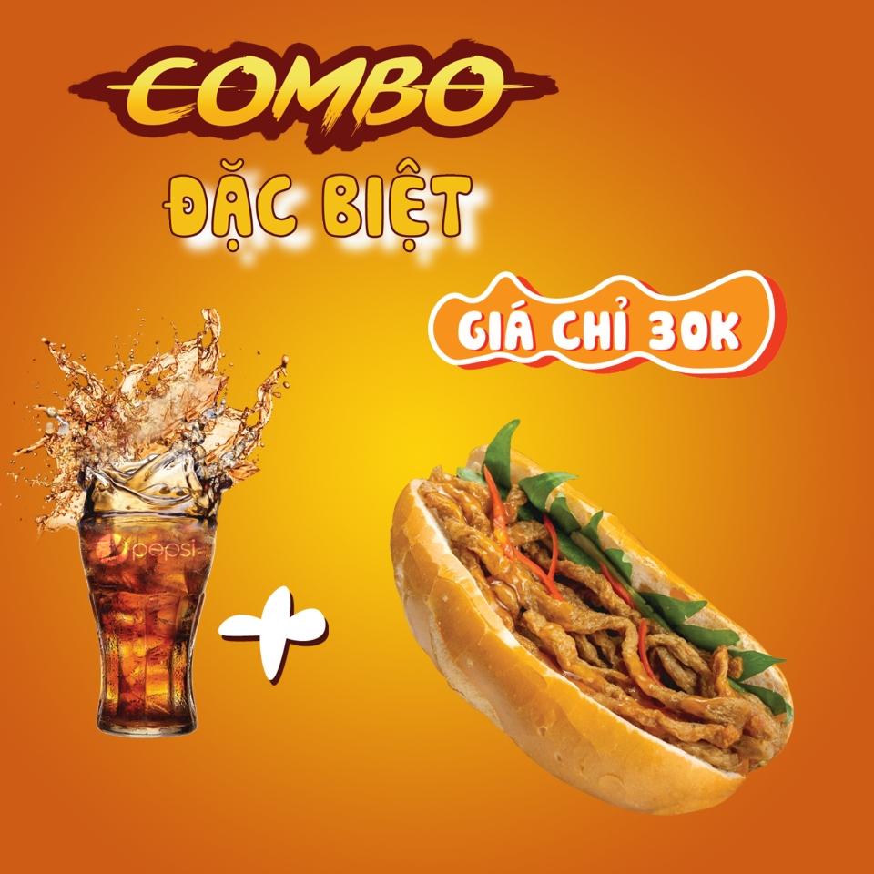 Combo Bánh mì chả cá đặc biệt + Nước 03-duoc-ban-tai-Bánh Mì Má Hải - An Nhơn
