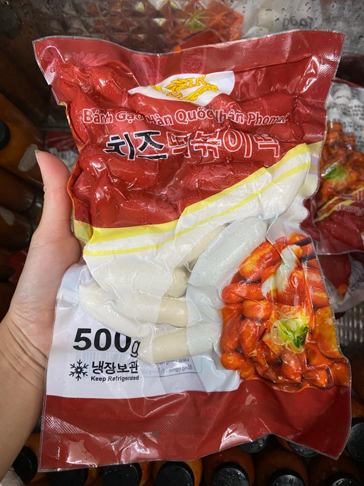 Bánh gạo tokbokki Phô Mai 500G-duoc-ban-tai-Happy Tổng Kho