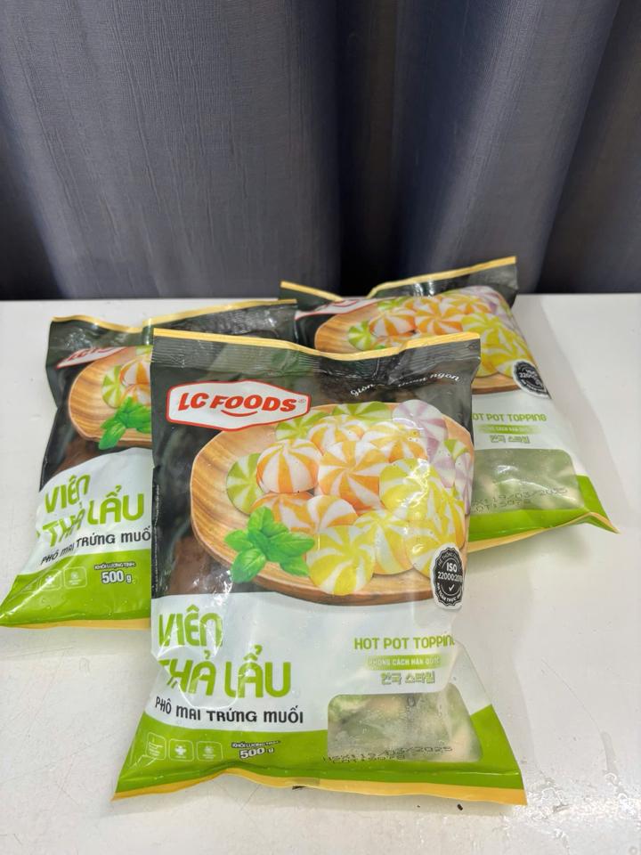 VIÊN THẢ LẨU PHÔ MAI TRỨNG MUỐI 500G -duoc-ban-tai-Happy Tổng Kho