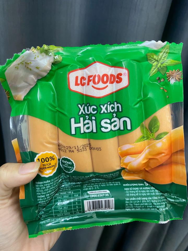 Xúc xích hải sản 500g-duoc-ban-tai-Happy Tổng Kho