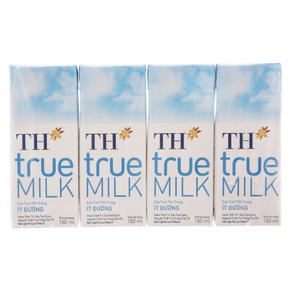 TH true Milk ít đường(lốc 4hộp)-duoc-ban-tai-XUAN SHOP RANZAN