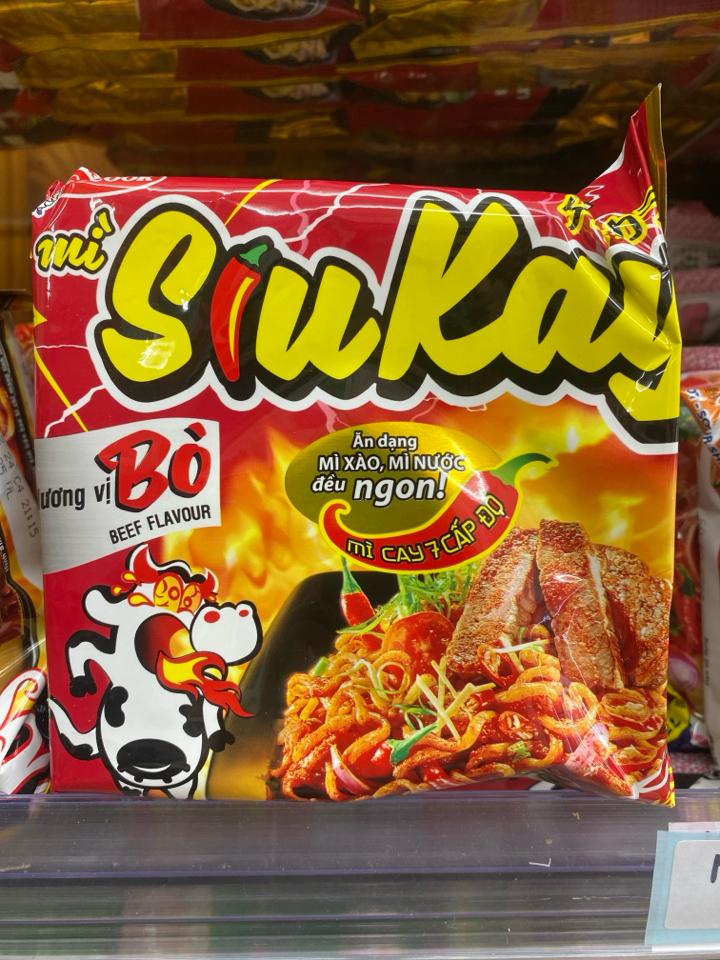 Mì siêu cay  bò -duoc-ban-tai-XUÂN SHOP VIỆT NHẬT - SMILE MART HIGASHIMATSUYAMA