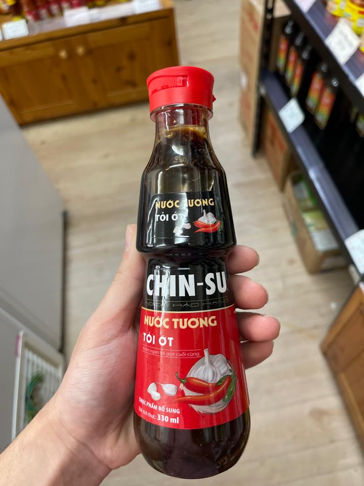 Nước tương Chinsu tỏi ớt-duoc-ban-tai-XUÂN SHOP VIỆT NHẬT - SMILE MART HIGASHIMATSUYAMA