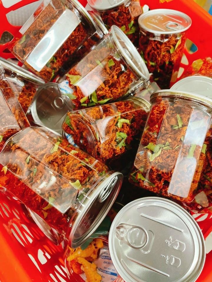 Bò xé sợi lá chanh hũ pet 350gr-duoc-ban-tai-MIHO FOOD