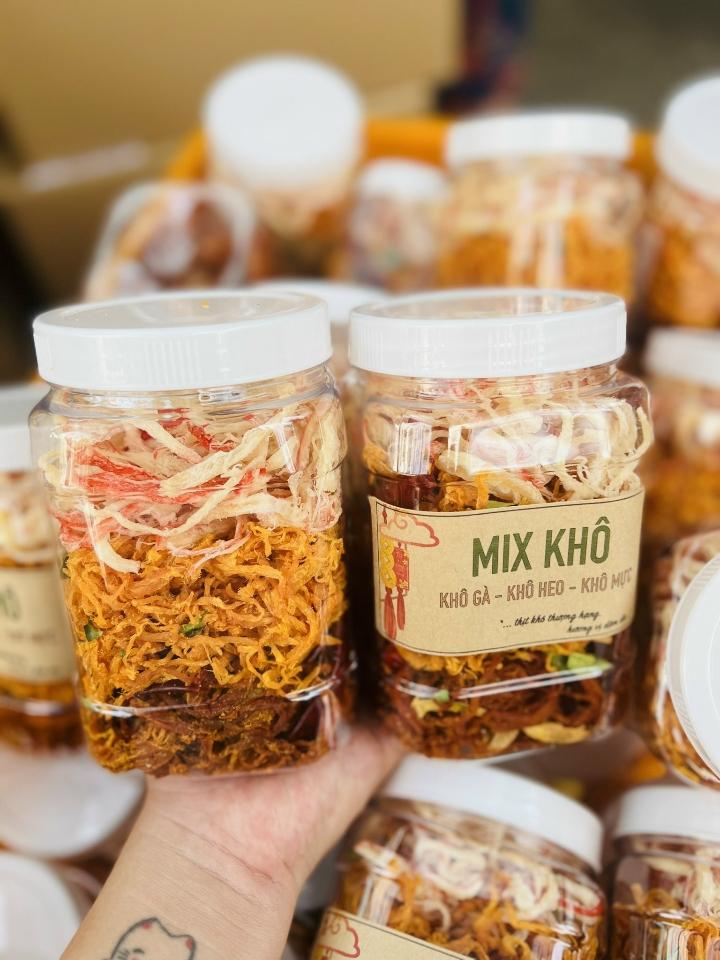 Khô mix 3 vị hũ 350gr-duoc-ban-tai-MIHO FOOD