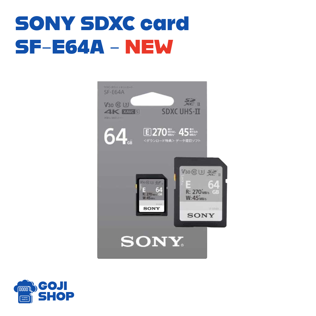 Thẻ nhớ SDXC SONY 64GB (SF-E64A) - NEW-duoc-ban-tai-GOJI SHOP