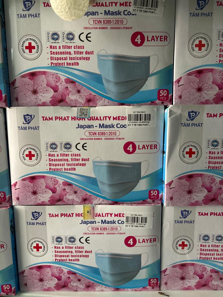 Khẩu Trang Y Tế Tâm Phát H/ 50 Cái -duoc-ban-tai-Tâm Phúc Pharma