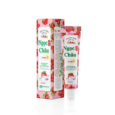KEM ĐÁNH RĂNG DƯỢC LIỆU TRẺ EM 2-6 TUỔI NGỌC CHÂU (HƯƠNG DÂU) HỘP 1 TUÝP 50G-duoc-ban-tai-Tâm Phúc Pharma