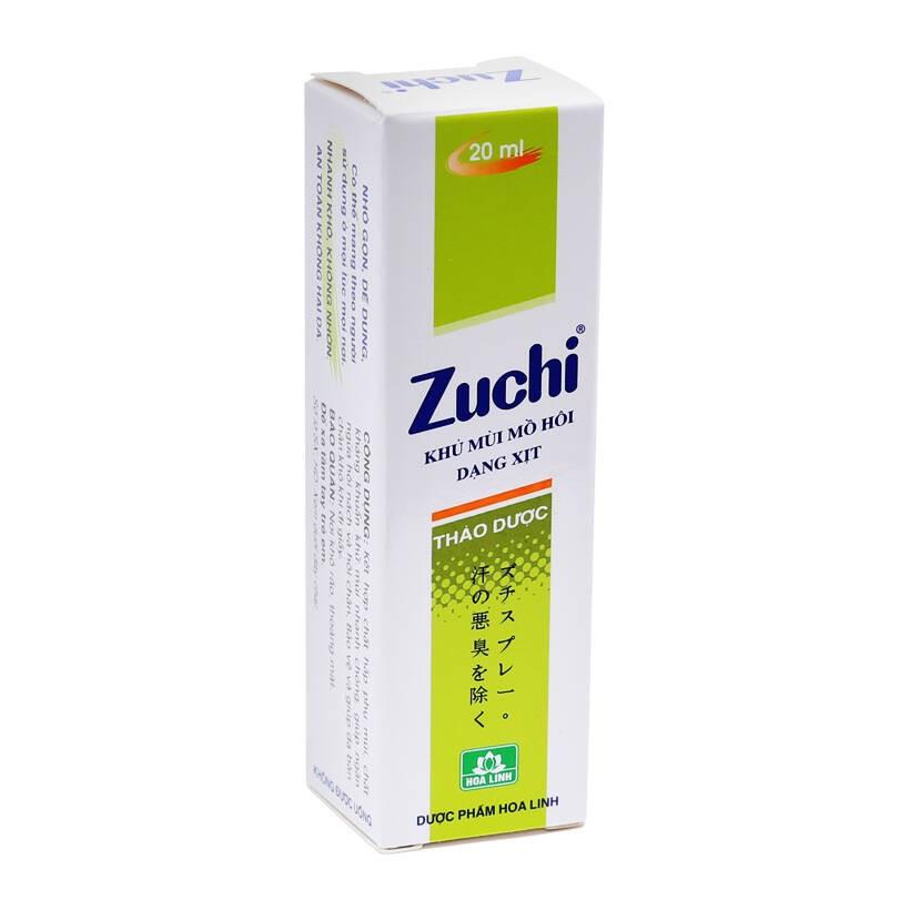 KHỬ MÙI MỒ HÔI DẠNG XỊT ZUCHI HERBS (MÀU XANH LÁ) HỘP 1 CHAI 20ML-duoc-ban-tai-Tâm Phúc Pharma