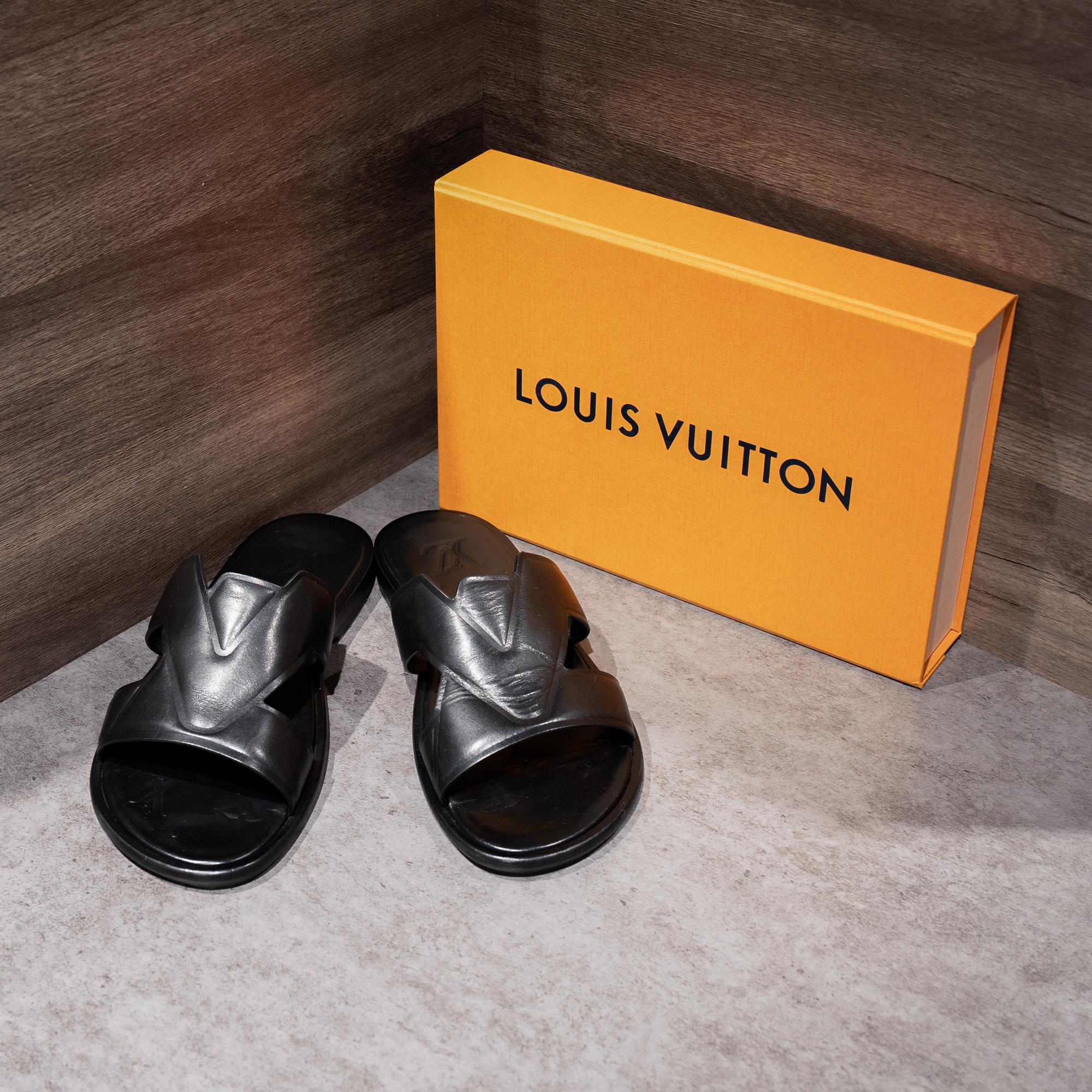 LV Oasis Mule Đen Da Trơn 98%-duoc-ban-tai-AnDi Authentic Luxury