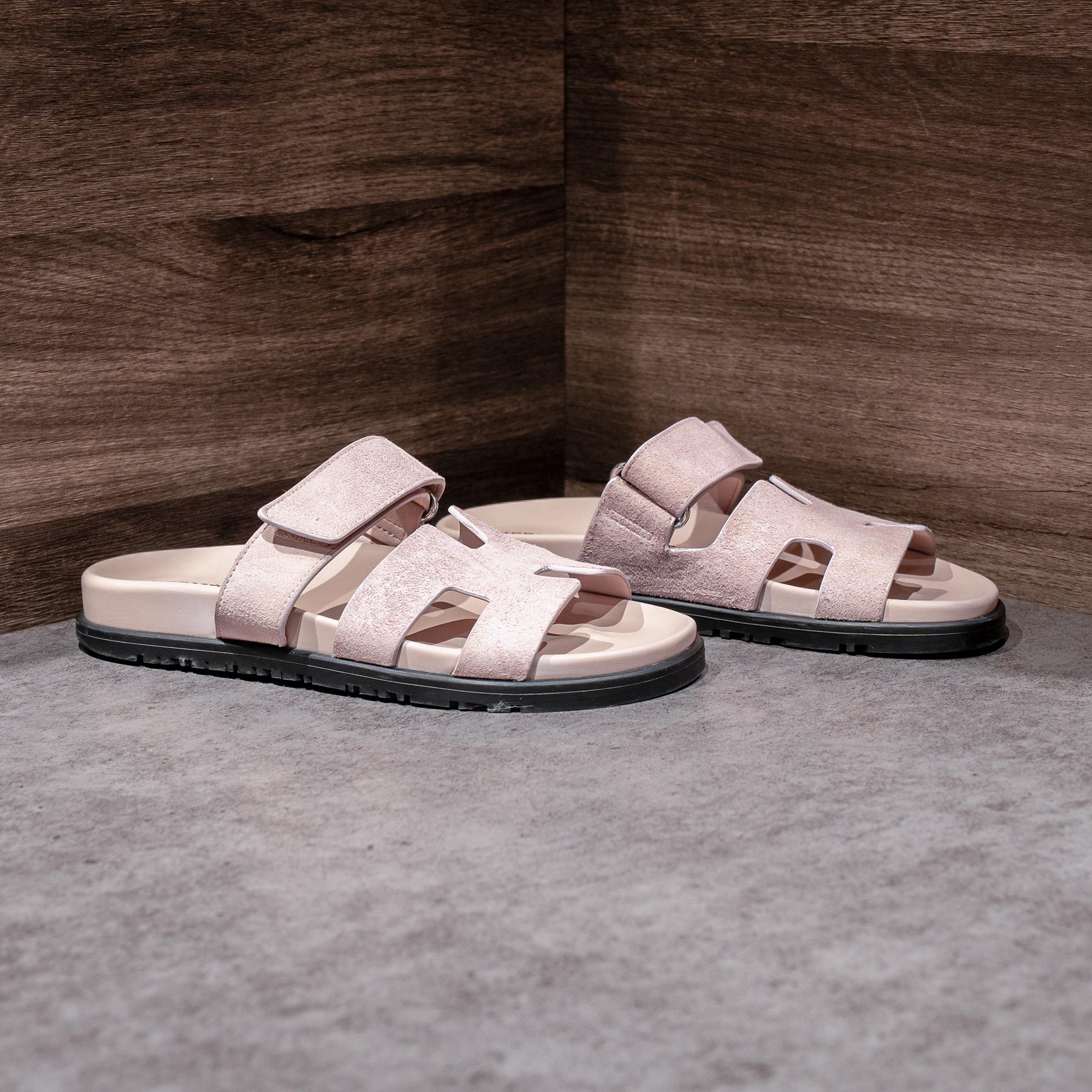 Sandal Hm Hồng da lộn 98%-duoc-ban-tai-AnDi Authentic Luxury