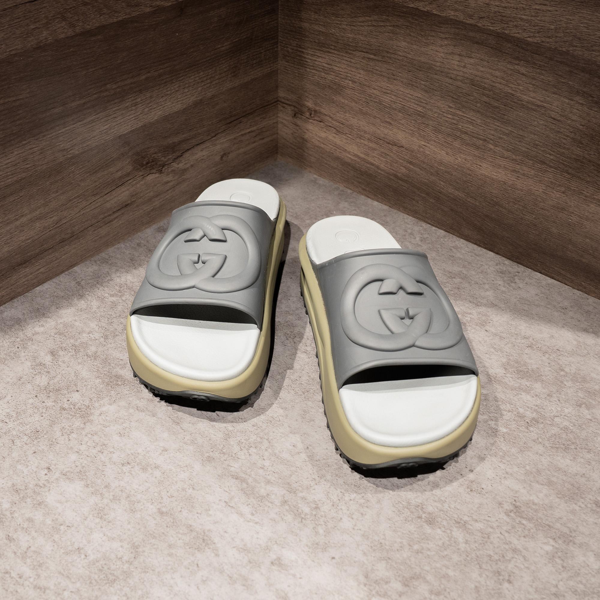 GC Interlocking G Slide Sandal 98-99%-duoc-ban-tai-AnDi Authentic Luxury