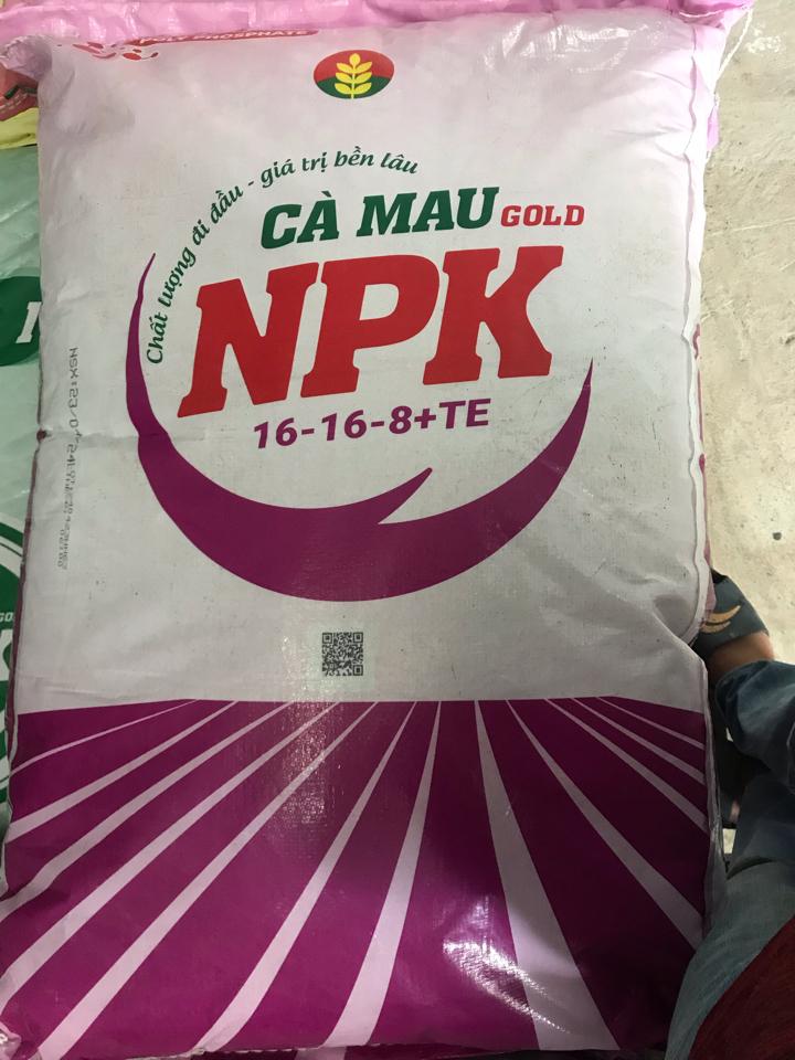 Phân Npk càu mau 16-16-8   50kg-duoc-ban-tai-CỬA HÀNG VTNN HOÀNG METRO