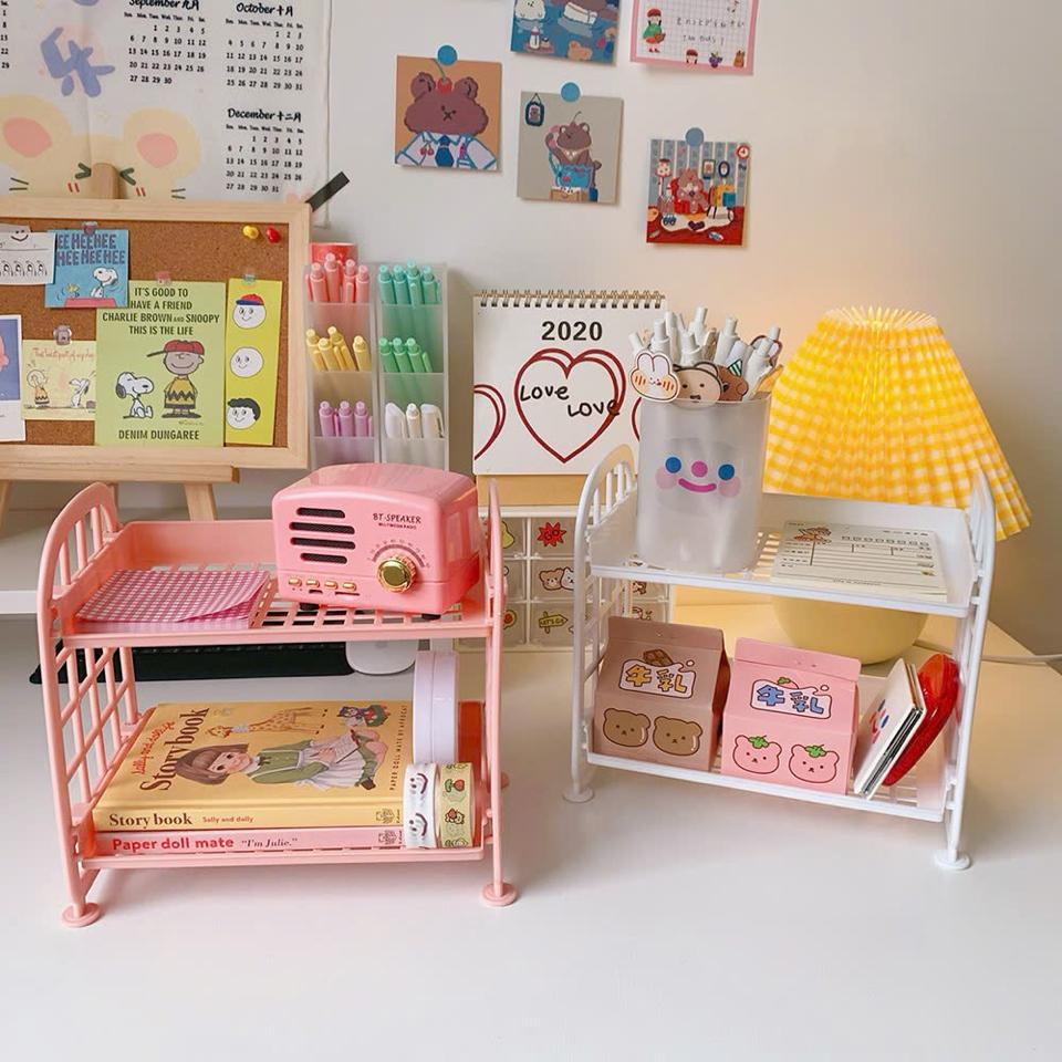kệ nhựa 2 tầng để bàn-duoc-ban-tai-Pity shop 2