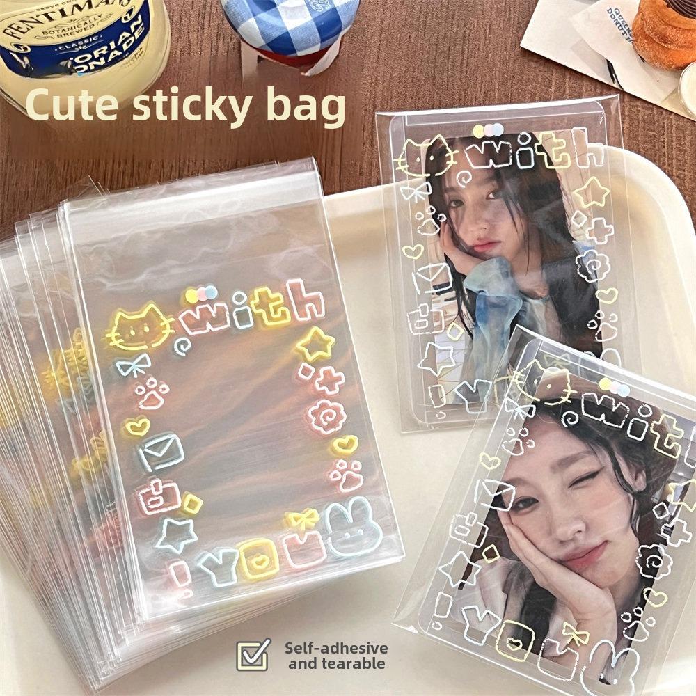 túi OPP keo dán in viền bảo quản ảnh/card/lomo/thiệp (3 cái)-duoc-ban-tai-Pity shop 2