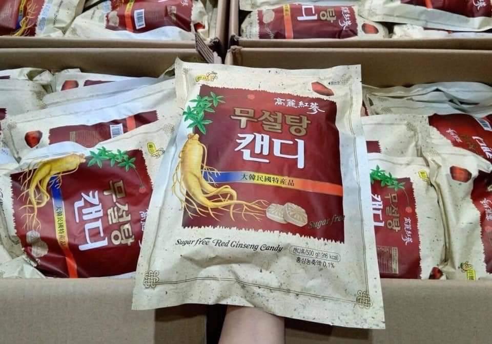 Kẹo sâm không  đường 1 gói -duoc-ban-tai-Shop Trần Hồng