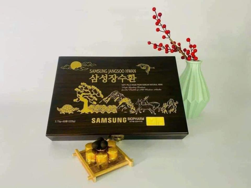 An Cung Ngưu Hoàng Hoàn Trầm Hương Samsung Jangsoo Hwan Hàn Quốc-duoc-ban-tai-Cỏ ba lá-Shop