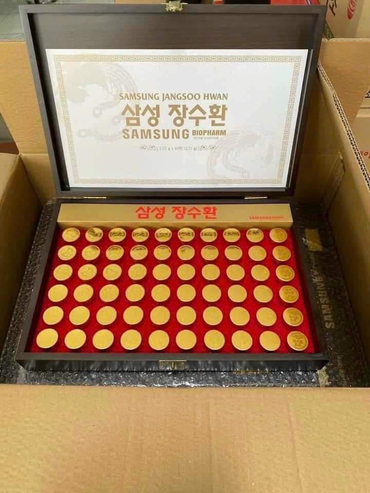 An Cung Ngưu Hoàng Hoàn Trầm Hương Samsung Jangsoo Hwan Hàn Quốc-duoc-ban-tai-Cỏ ba lá-Shop