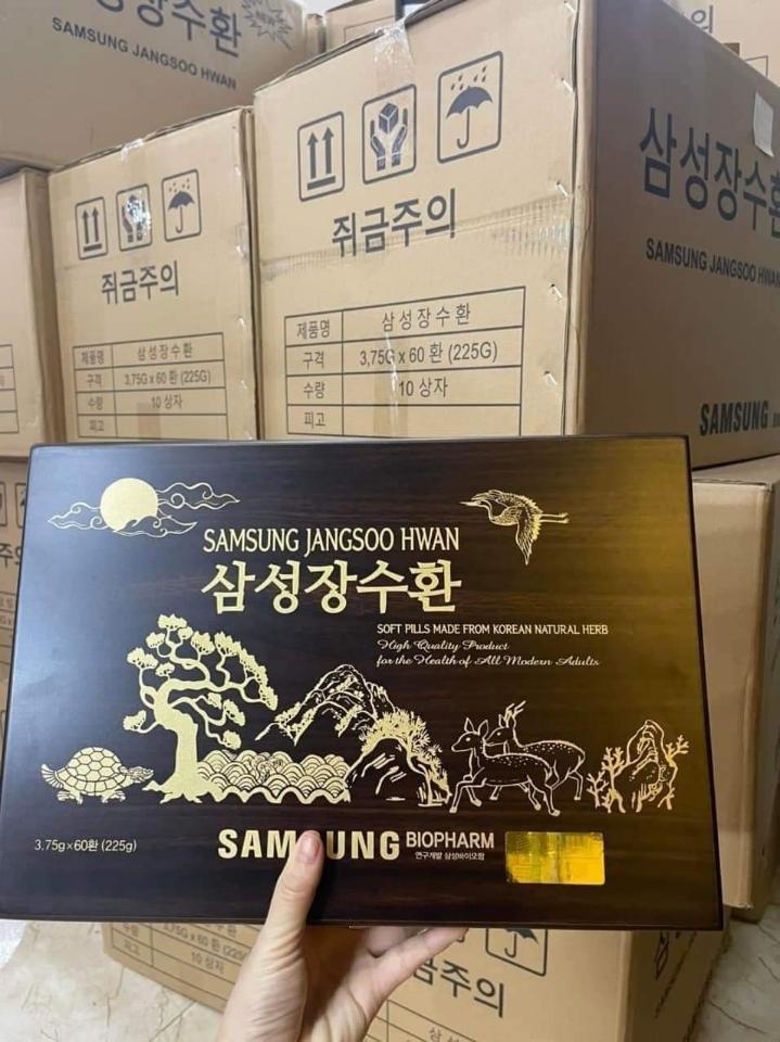 An Cung Ngưu Hoàng Hoàn Trầm Hương Samsung Jangsoo Hwan Hàn Quốc-duoc-ban-tai-Cỏ ba lá-Shop