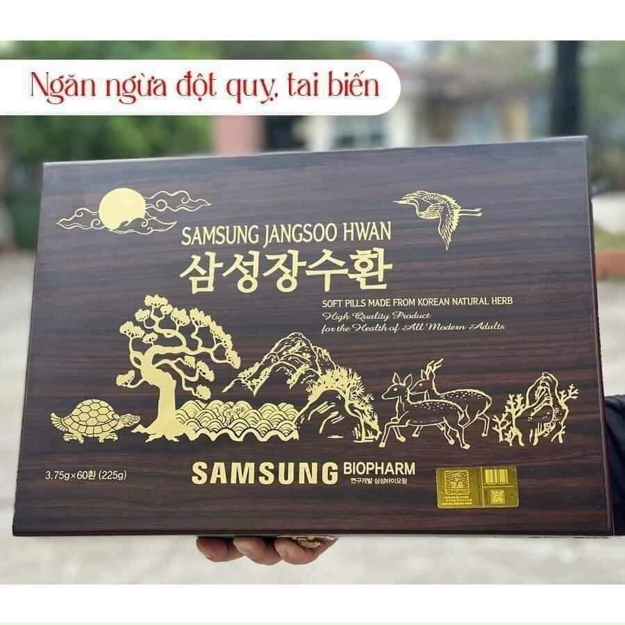 An Cung Ngưu Hoàng Hoàn Trầm Hương Samsung Jangsoo Hwan Hàn Quốc-duoc-ban-tai-Cỏ ba lá-Shop