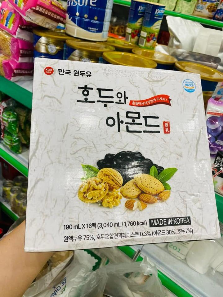 Combo 2 thùng sữa  óc chó Hàn x 16 hộp -duoc-ban-tai-Cỏ ba lá-Shop