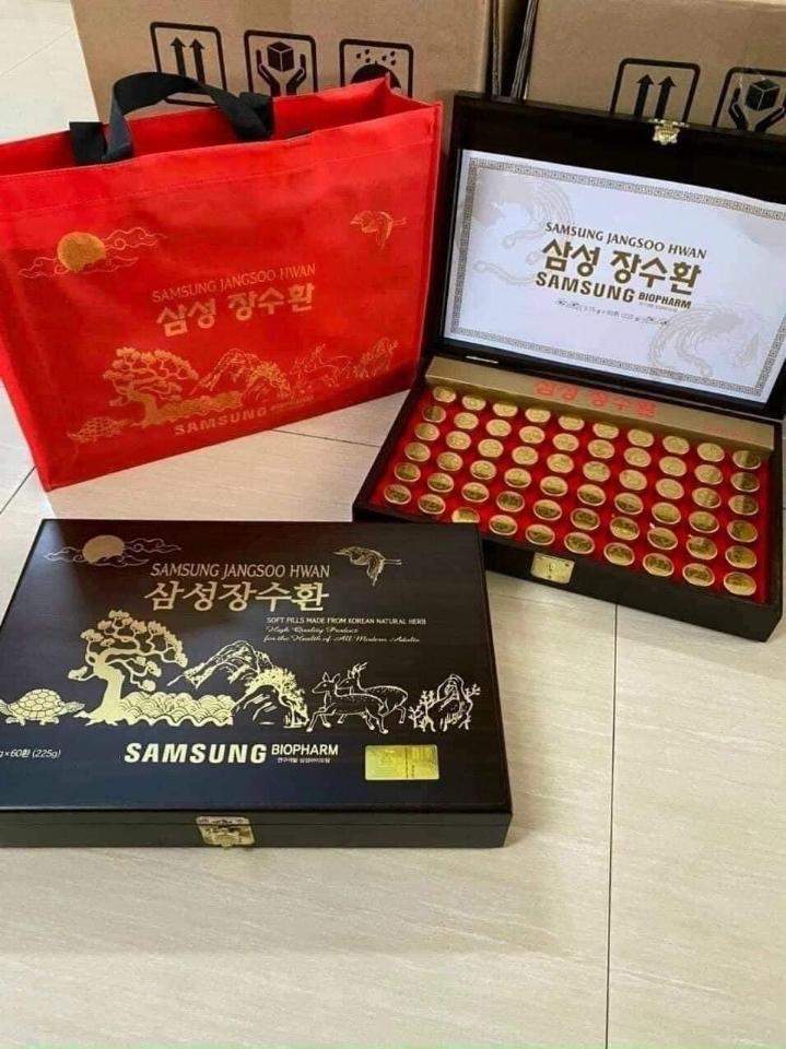 An Cung Ngưu Hoàng Hoàn Trầm Hương Samsung Jangsoo Hwan Hàn Quốc-duoc-ban-tai-Cỏ ba lá-Shop