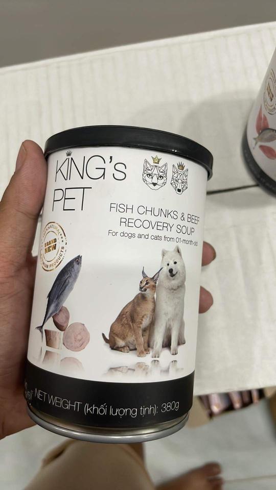 PATE KING'S PET SÚP CÁ SỐT BÒ - 380g -duoc-ban-tai-3D PET SHOP