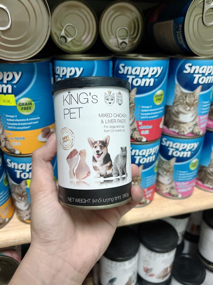 PATE KING'S PET HỖN HỢP GÀ - 380g-duoc-ban-tai-3D PET SHOP