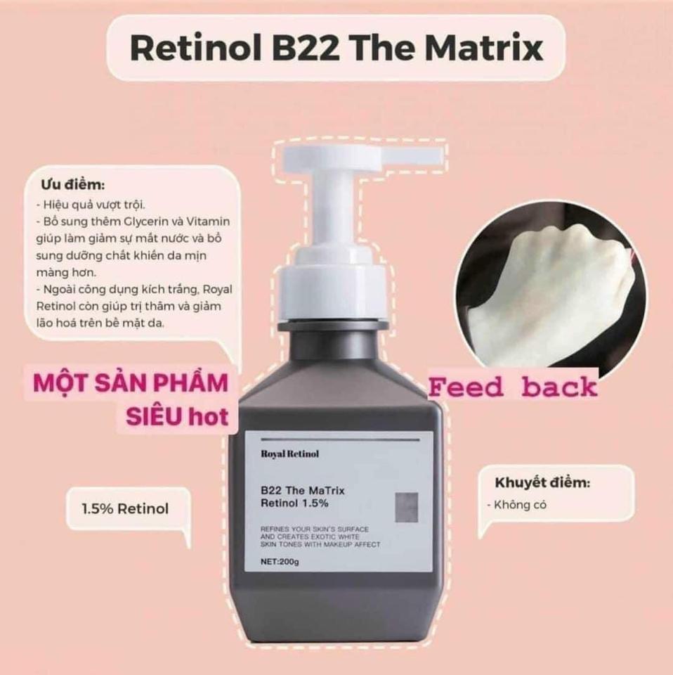 Kem kích trắng Retinol B22 The Matrix-duoc-ban-tai-ML Store
