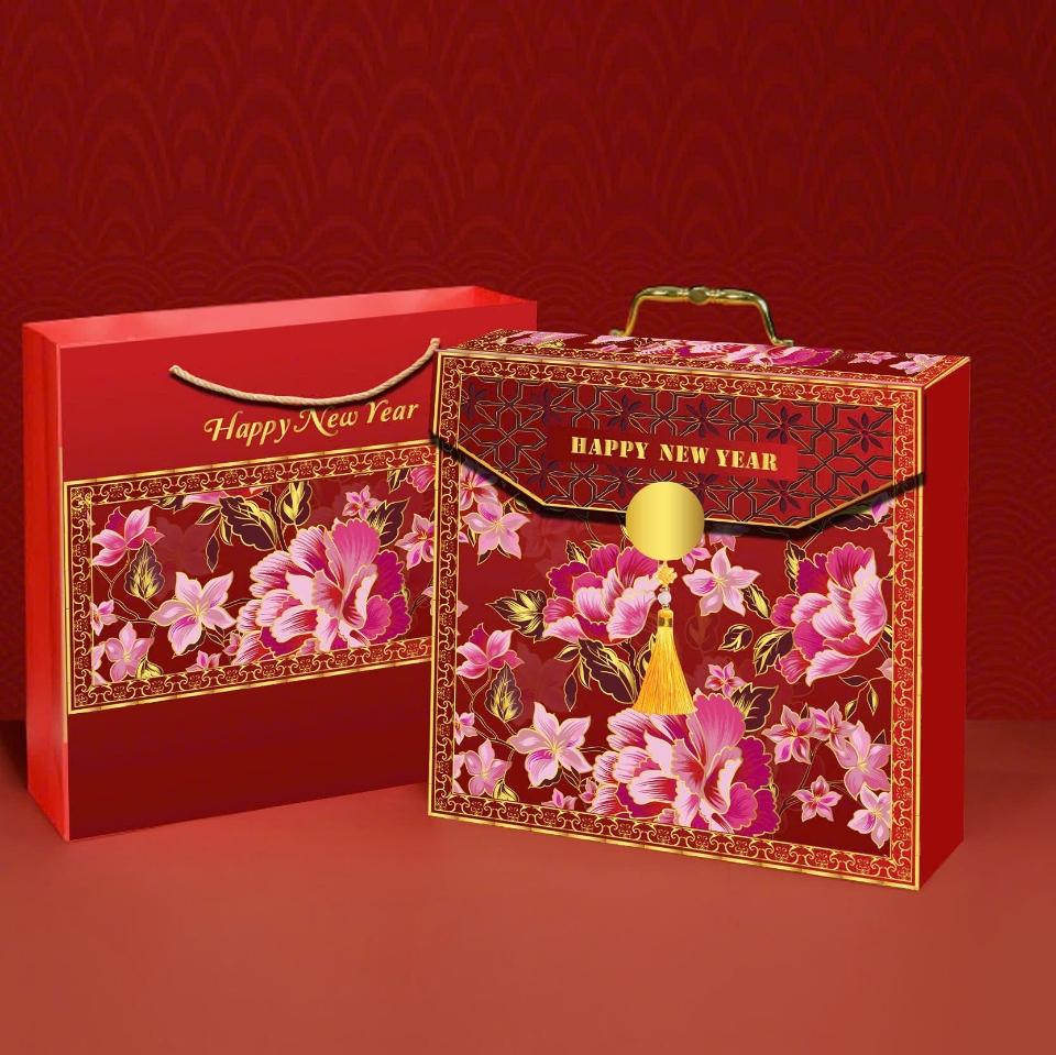 Hộp đỏ hoa-duoc-ban-tai-Phụ kiện & Quà Tết 369 Mỹ Hạnh