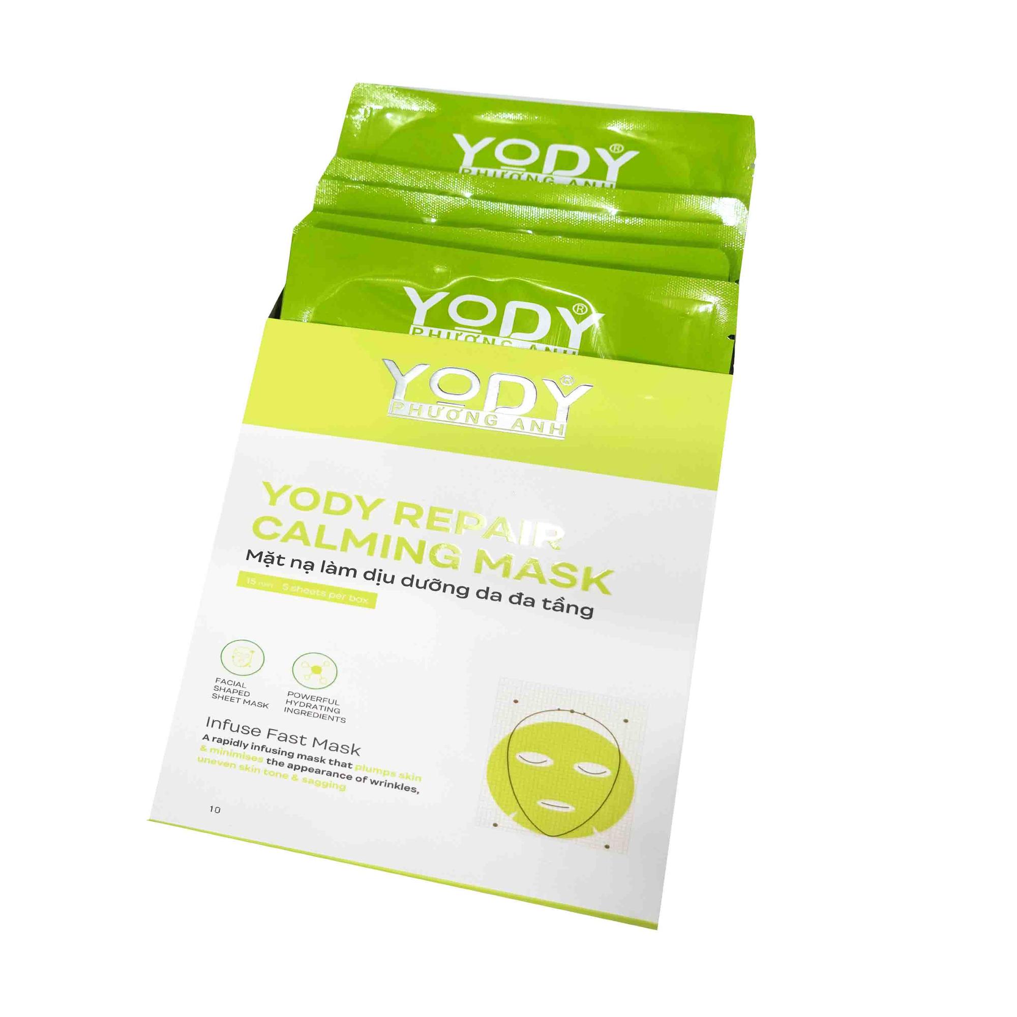 MẶT NẠ LÀM DỊU NHẸ DƯỠNG DA ĐA TẦNG - YODY PHƯƠNG ANH - HỘP 5 MIẾNG-duoc-ban-tai-❣️ 𝐘𝐎𝐃𝐘 𝐏𝐇𝐔̛𝐎̛𝐍𝐆 𝐀𝐍𝐇 ❣️ NGUYỄN TRÂN