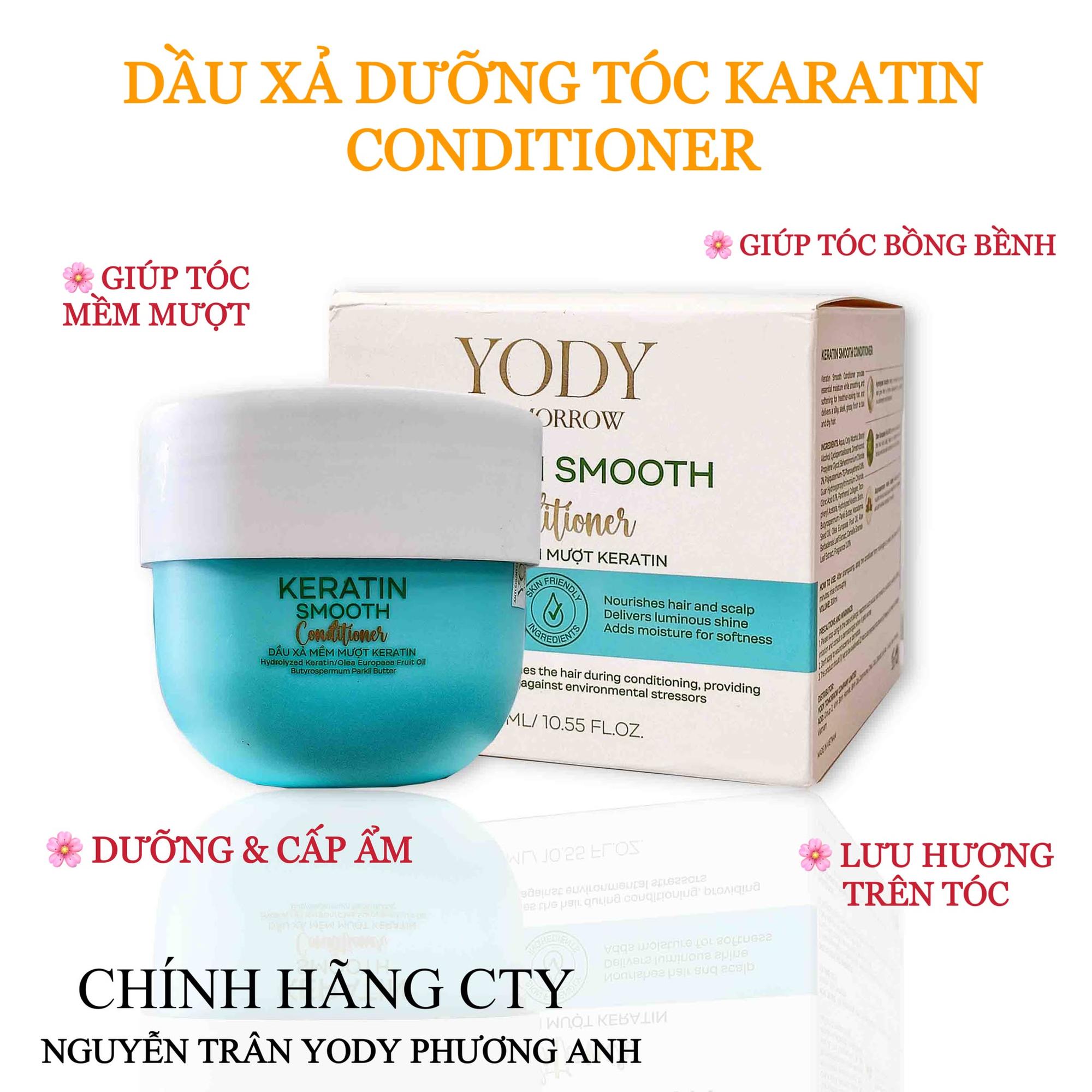 DẦU XẢ Ủ GIÚP DƯỠNG MỀM MƯỢT TÓC KERATIN CONDITIONER - YODY TOMORROW -CHÍNH HÃNG - DUNG TÍCH 300ML-duoc-ban-tai-❣️ 𝐘𝐎𝐃𝐘 𝐏𝐇𝐔̛𝐎̛𝐍𝐆 𝐀𝐍𝐇 ❣️ NGUYỄN TRÂN