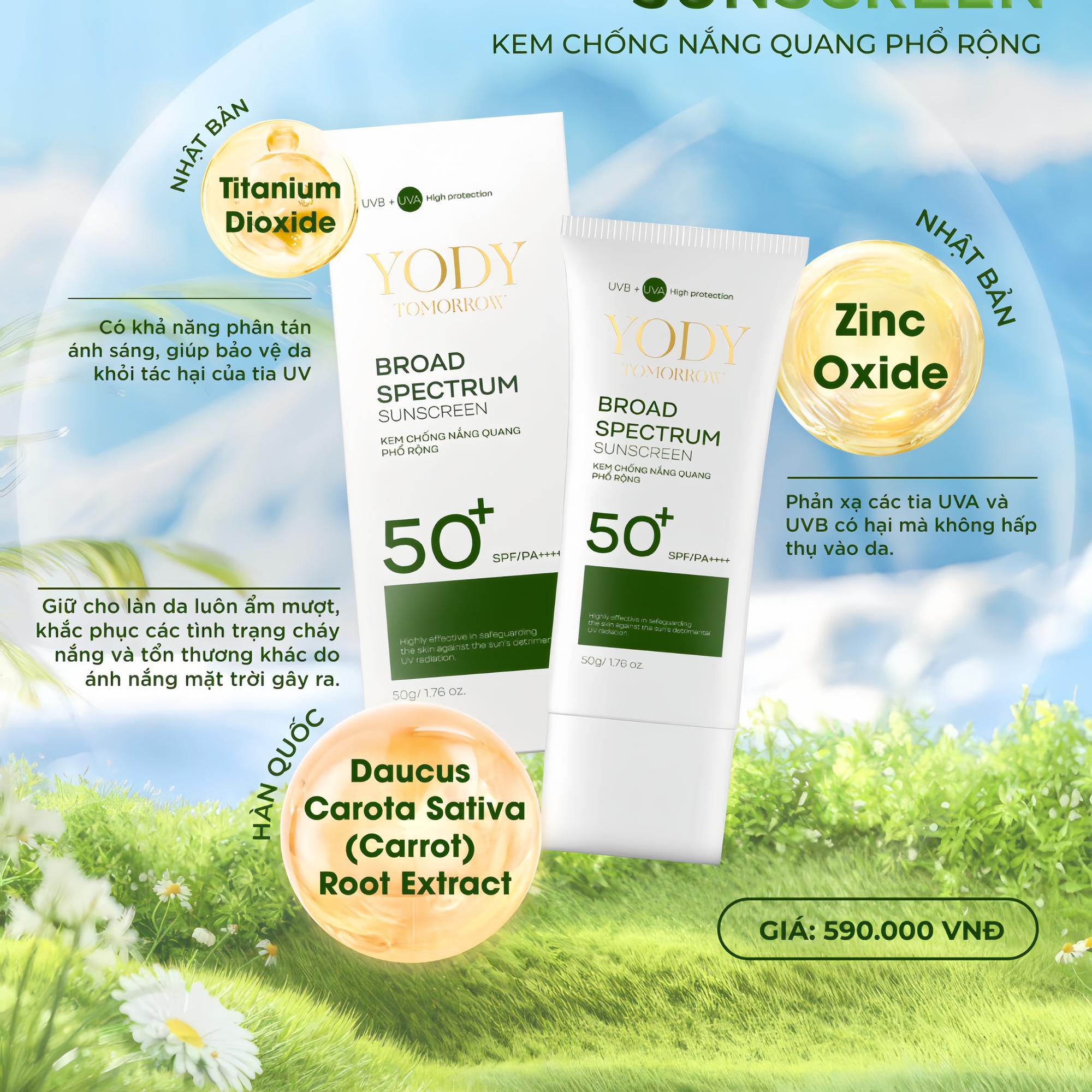 Kem Chống Nắng Quang Phổ Rộng Yody Tomorrow – Bảo Vệ Da Toàn Diện, Dưỡng Trắng & Dưỡng Ẩm-duoc-ban-tai-❣️ 𝐘𝐎𝐃𝐘 𝐏𝐇𝐔̛𝐎̛𝐍𝐆 𝐀𝐍𝐇 ❣️ NGUYỄN TRÂN