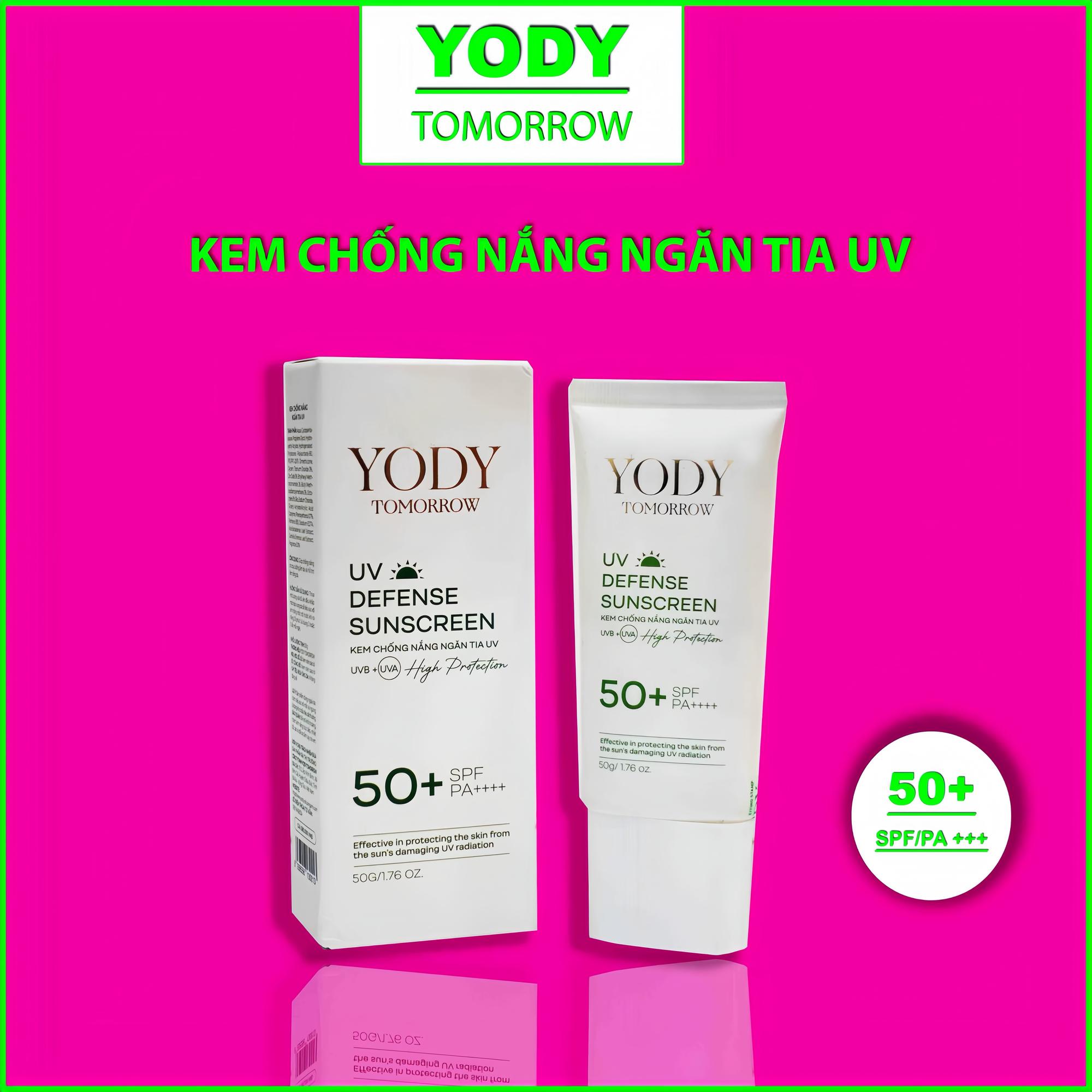 KEM CHỐNG NẮNG NGĂN TIA UV - YODY TOMORROW - DEFENSE SUNSCREEN - SPF 50++-duoc-ban-tai-❣️ 𝐘𝐎𝐃𝐘 𝐏𝐇𝐔̛𝐎̛𝐍𝐆 𝐀𝐍𝐇 ❣️ NGUYỄN TRÂN