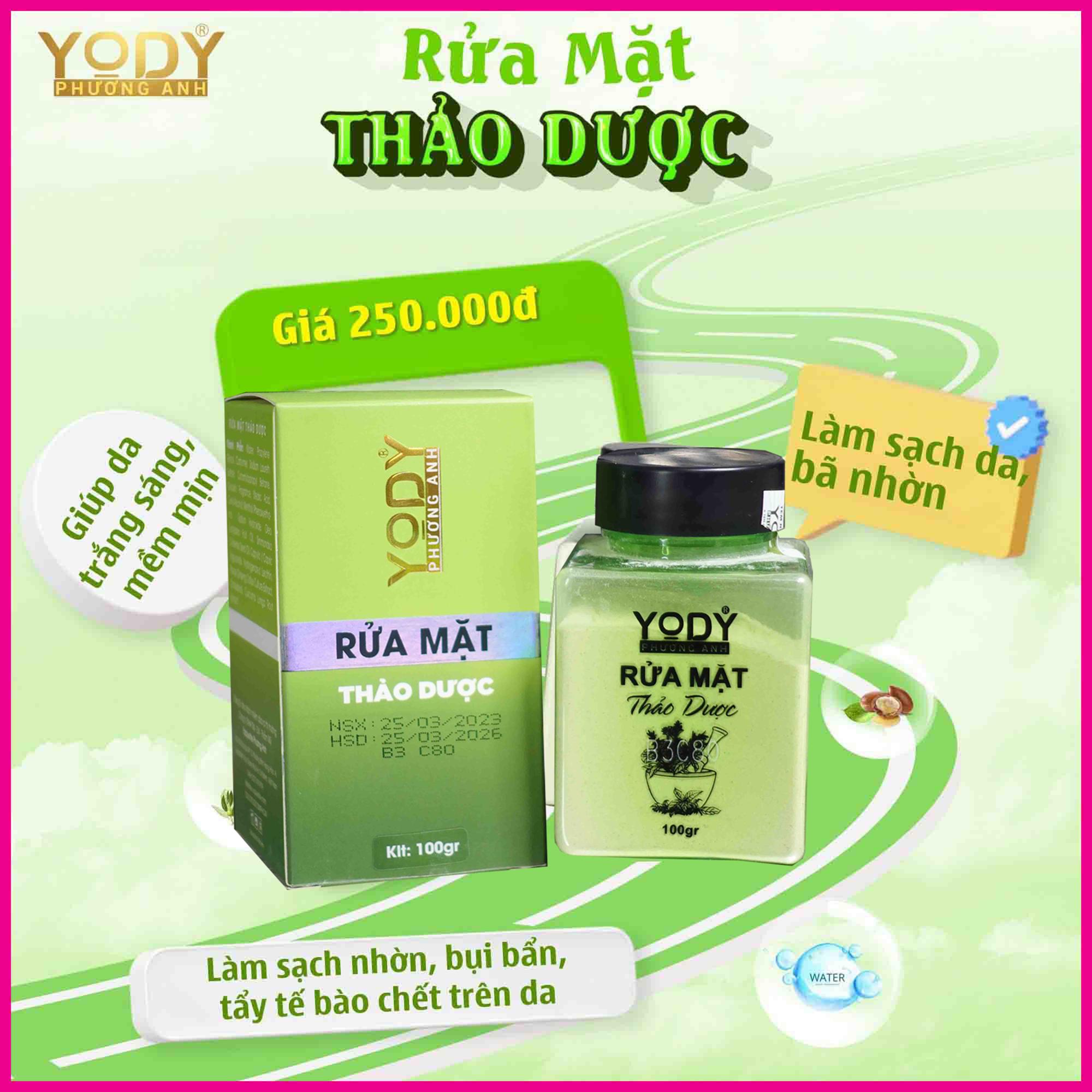 Bột Rửa Mặt Thảo Dược Yody Phương Anh-duoc-ban-tai-❣️ 𝐘𝐎𝐃𝐘 𝐏𝐇𝐔̛𝐎̛𝐍𝐆 𝐀𝐍𝐇 ❣️ NGUYỄN TRÂN